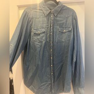 Top shop jean shirt